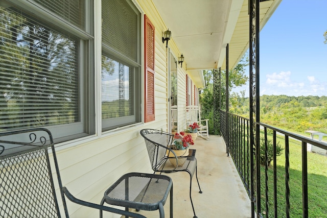 view of balcony