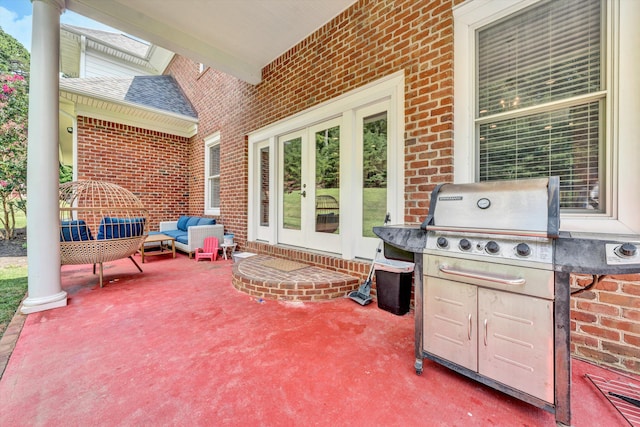 view of patio / terrace with grilling area