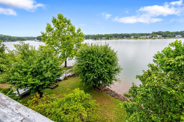 view of water feature