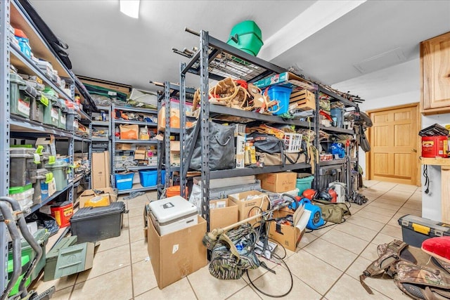 storage area with attic access