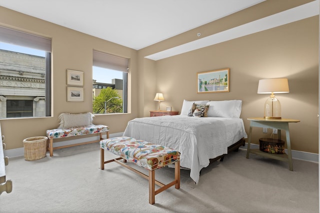 bedroom featuring carpet flooring