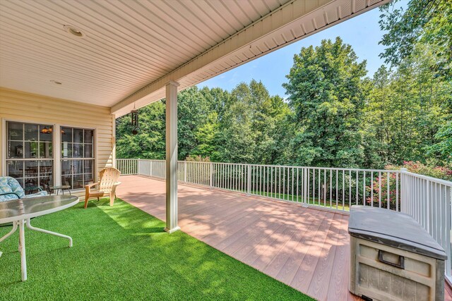 view of patio / terrace featuring a deck