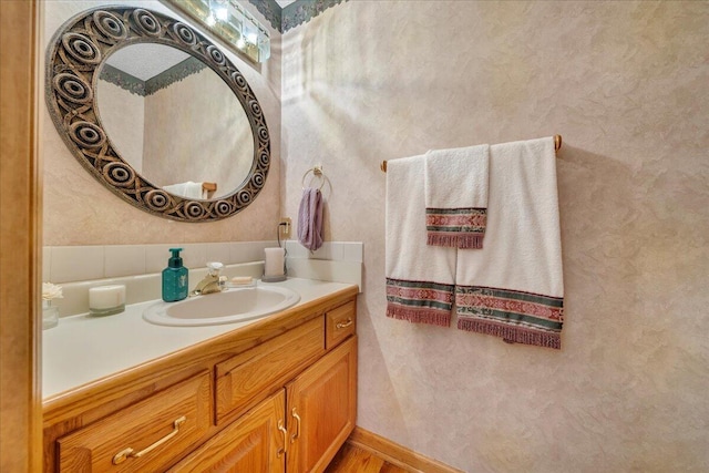 bathroom with vanity