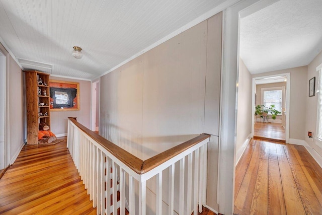 hallway featuring light hardwood / wood-style flooring