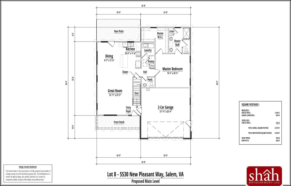 5530 New Pleasant Way, Salem, VA 24153 - home floor plan