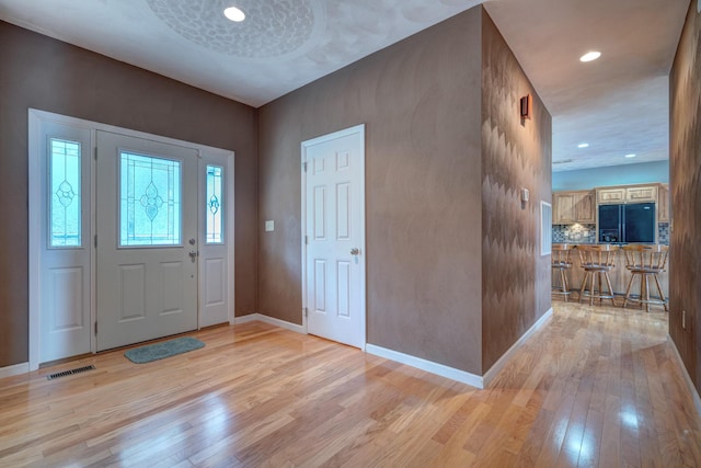 1782 Wolf Creek Rd, Narrows, VA 24124 - entryway featuring light wood-style flooring and baseboards