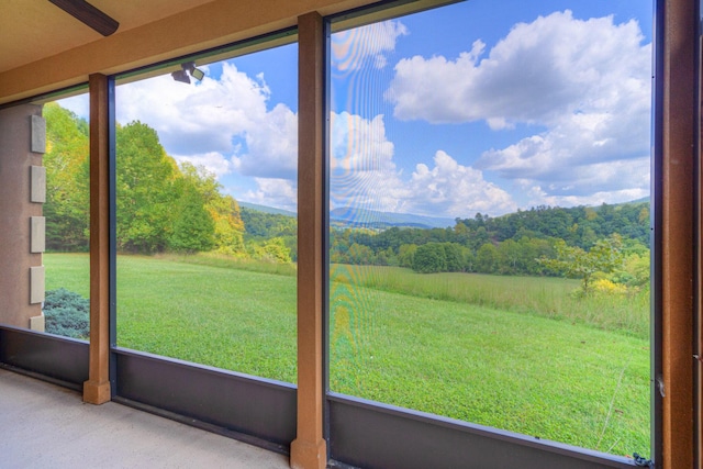 1782 Wolf Creek Rd, Narrows, VA 24124 - view of unfurnished sunroom
