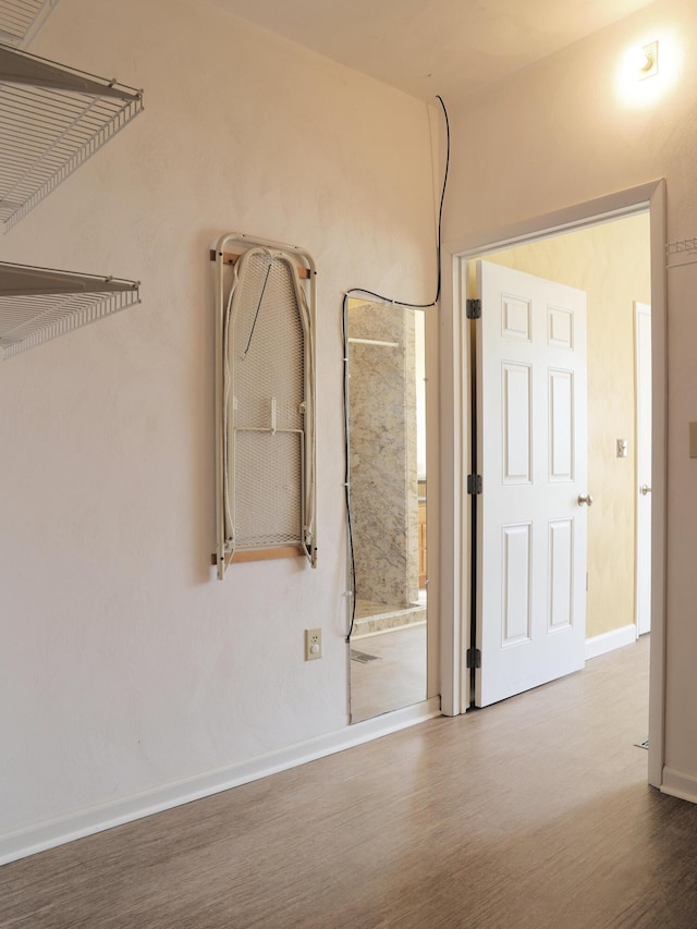 1782 Wolf Creek Rd, Narrows, VA 24124 - spare room with wood finished floors and baseboards