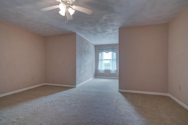 1782 Wolf Creek Rd, Narrows, VA 24124 - additional living space with baseboards, carpet flooring, and ceiling fan