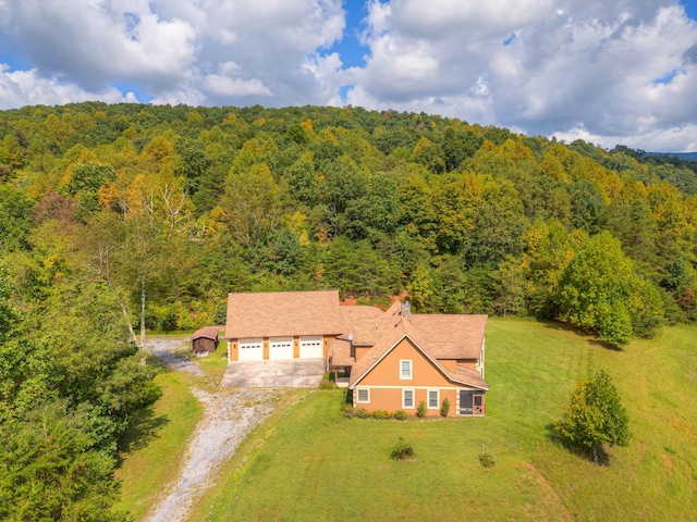1782 Wolf Creek Rd, Narrows, VA 24124 - view from above of property featuring a heavily wooded area