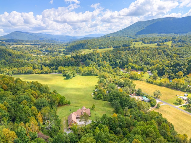 1782 Wolf Creek Rd, Narrows, VA 24124 - aerial view of a mountainous background and a forest