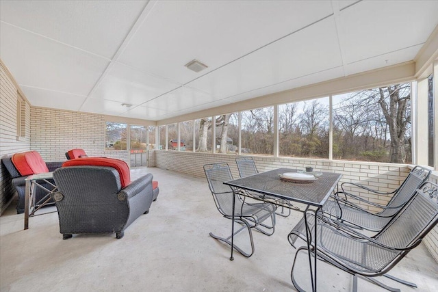 sunroom / solarium with plenty of natural light