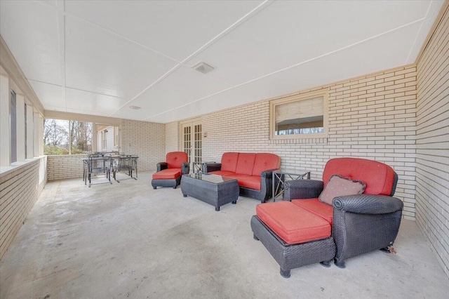 view of patio / terrace with an outdoor hangout area