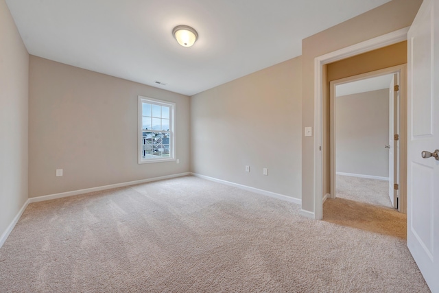 view of carpeted empty room