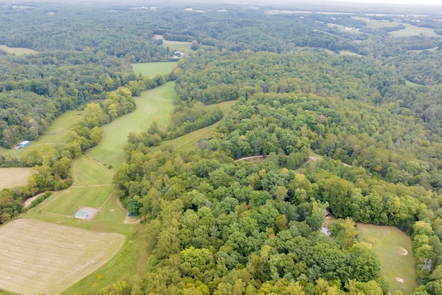 drone / aerial view featuring a rural view