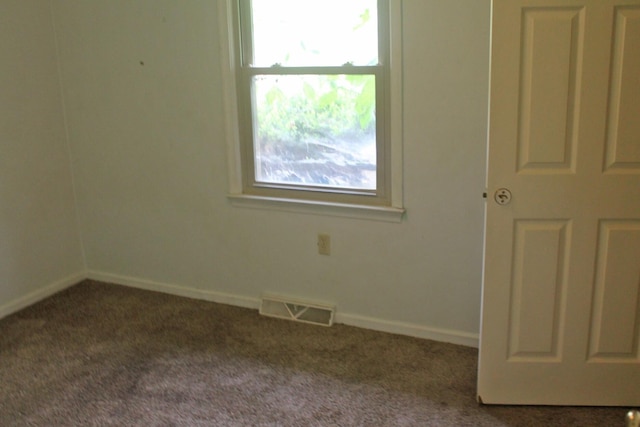 view of carpeted empty room