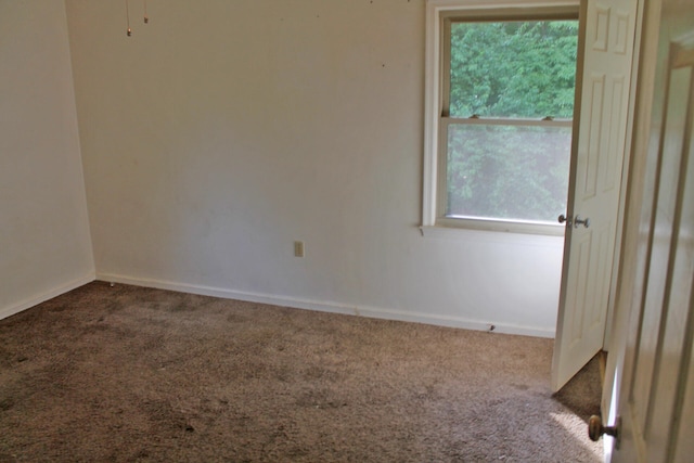 carpeted spare room featuring a healthy amount of sunlight