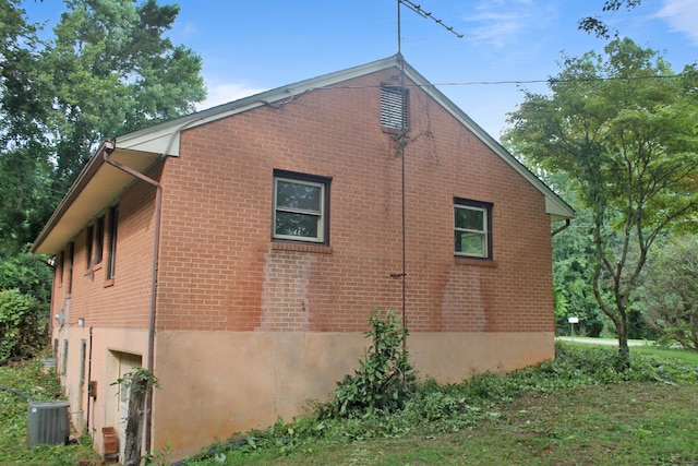 view of property exterior featuring cooling unit