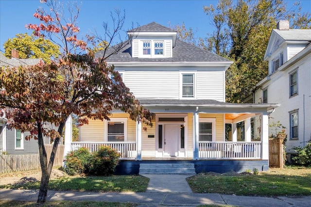 view of front of home featuring a porch