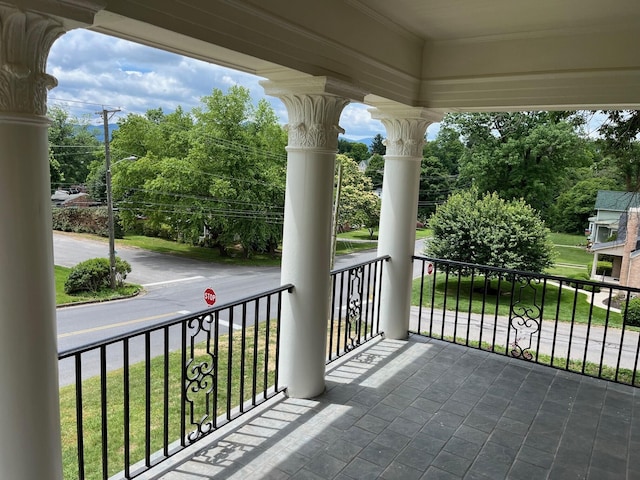 view of balcony