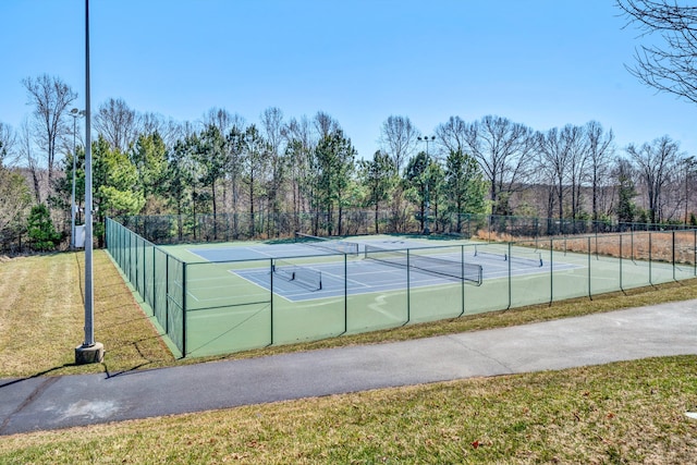 view of tennis court