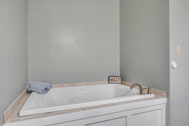 bathroom featuring a tub