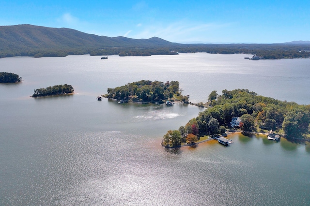 property view of water with a mountain view