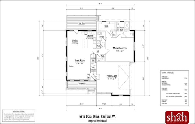 6913 Doral Dr, Radford, VA 24141 - view of layout