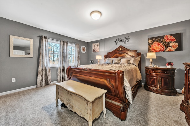 bedroom featuring carpet flooring