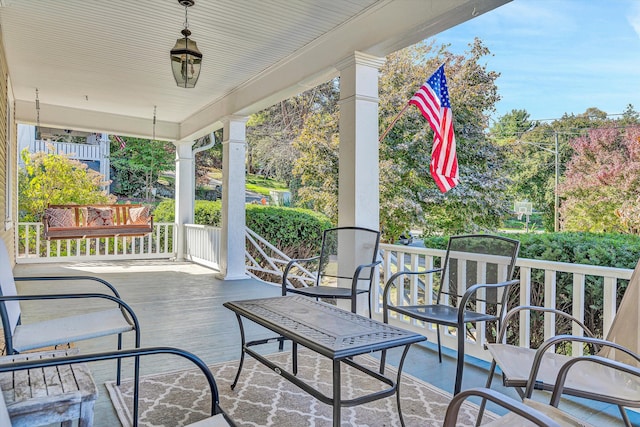 view of patio / terrace featuring a porch