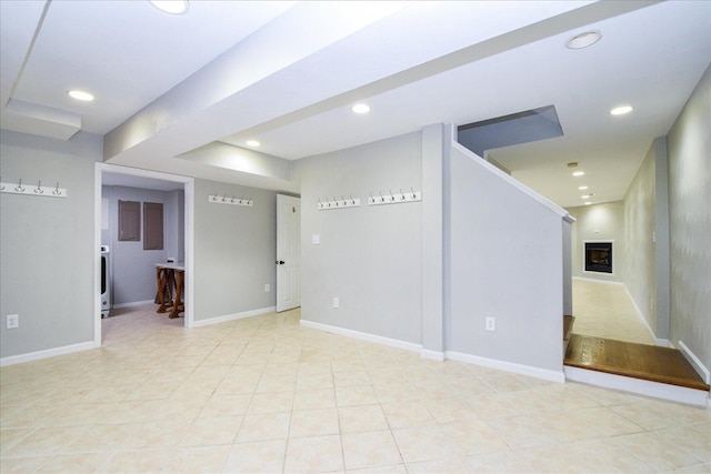 view of tiled spare room