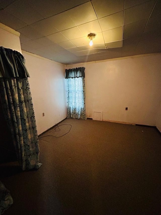 7820 Ogle Creek Rd, Covington, VA 24426 - spare room with carpet floors and a paneled ceiling