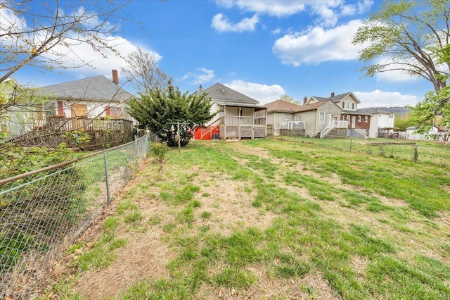 1132 Montrose Ave SE, Roanoke, VA 24013 - view of yard featuring a wooden deck and stairs