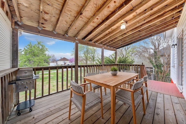 1132 Montrose Ave SE, Roanoke, VA 24013 - deck with outdoor dining area, grilling area, and a lawn