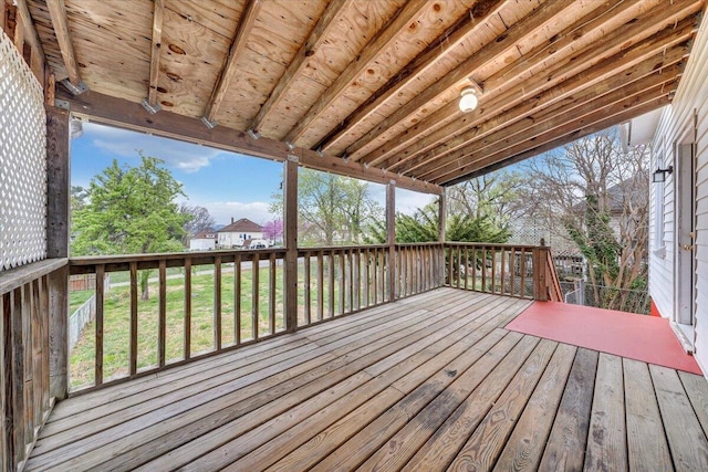 1132 Montrose Ave SE, Roanoke, VA 24013 - wooden deck featuring a yard