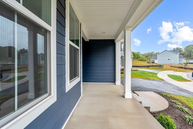 view of patio / terrace featuring covered porch