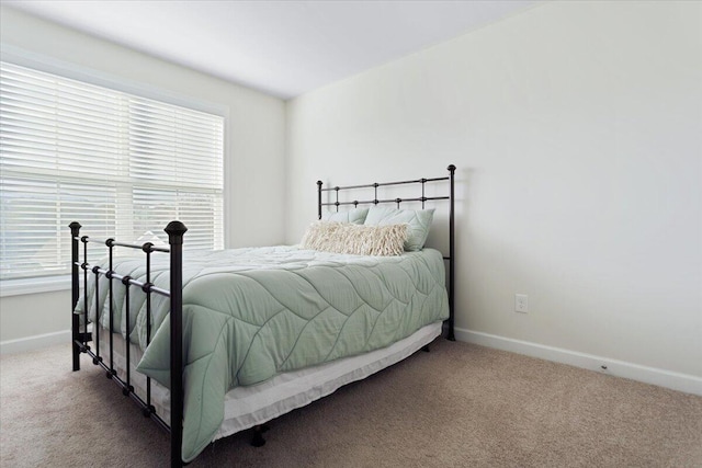 bedroom with carpet floors