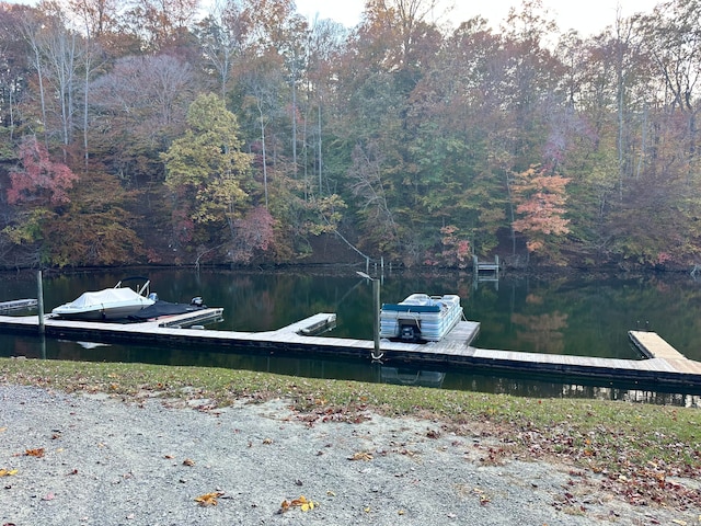 exterior space featuring a water view