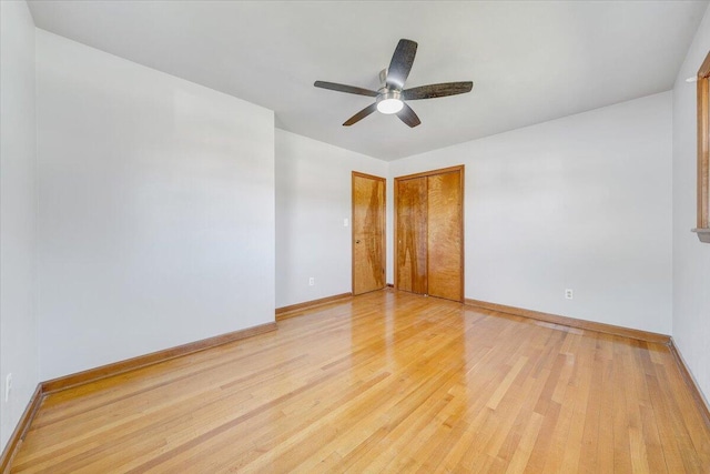 2422 Kingston Rd NW, Roanoke, VA 24017 - empty room with a ceiling fan and light wood-type flooring