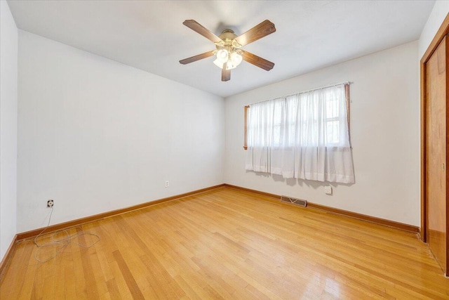 2422 Kingston Rd NW, Roanoke, VA 24017 - spare room with light wood-style flooring and a ceiling fan