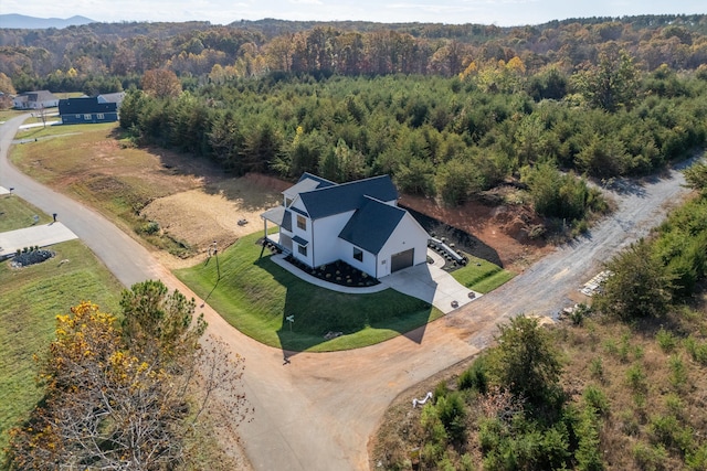 1154 Barrow Hills Dr, Huddleston, VA 24104 - aerial view of property and surrounding area featuring a heavily wooded area