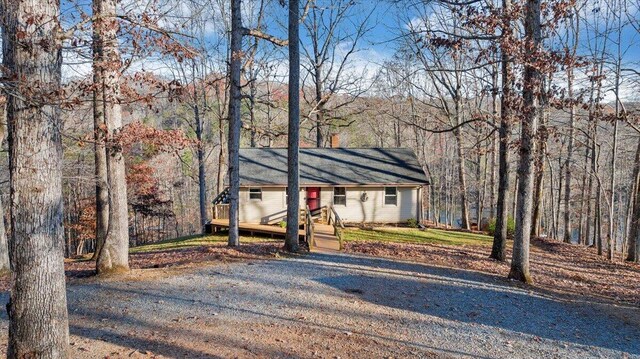 ranch-style house featuring a deck