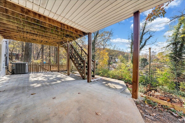 view of patio / terrace with cooling unit