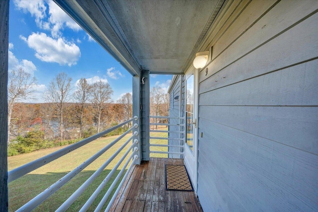 view of balcony