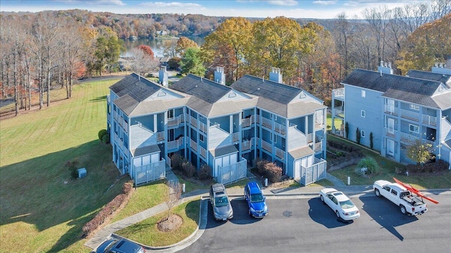 aerial view with a view of trees