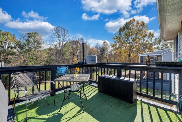 100 Surber Dr, Moneta, VA 24121 - view of wooden deck