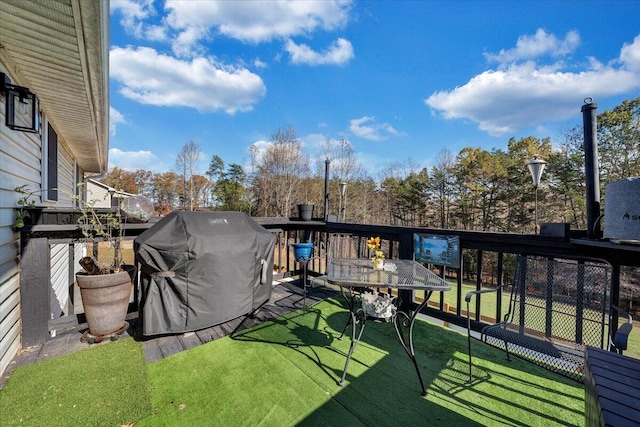 balcony with grilling area