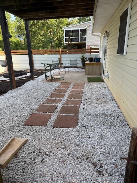 100 Surber Dr, Moneta, VA 24121 - view of yard with a patio area and fence