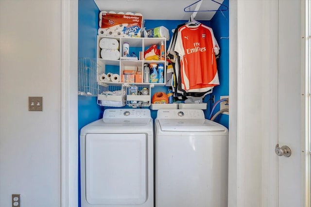 100 Surber Dr, Moneta, VA 24121 - laundry area with separate washer and dryer