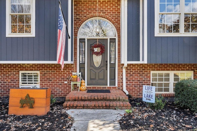 100 Surber Dr, Moneta, VA 24121 - entrance to property with brick siding